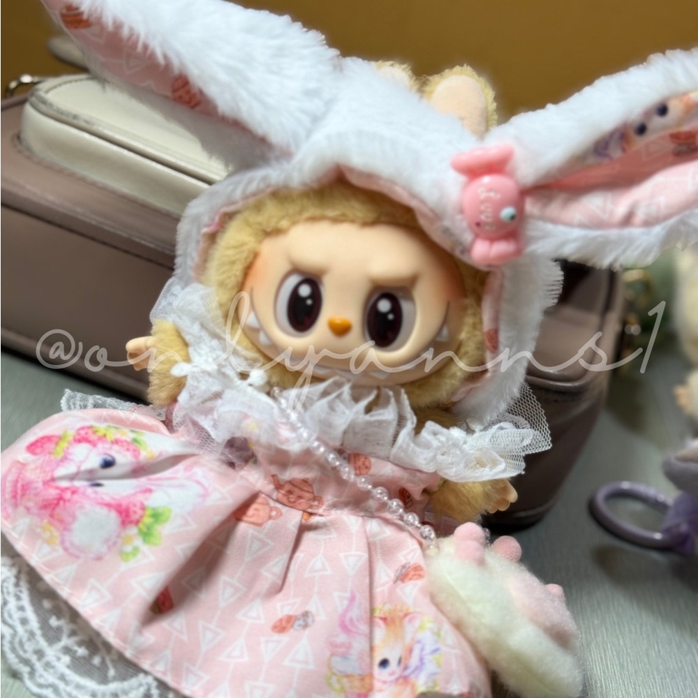 Labubu Clothes - Bunny Dress  with Bag